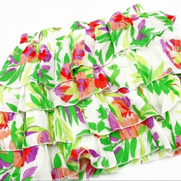 Aeropostale Y2K Ruffled Floral Tiered Skirt - Picture 2 of 4